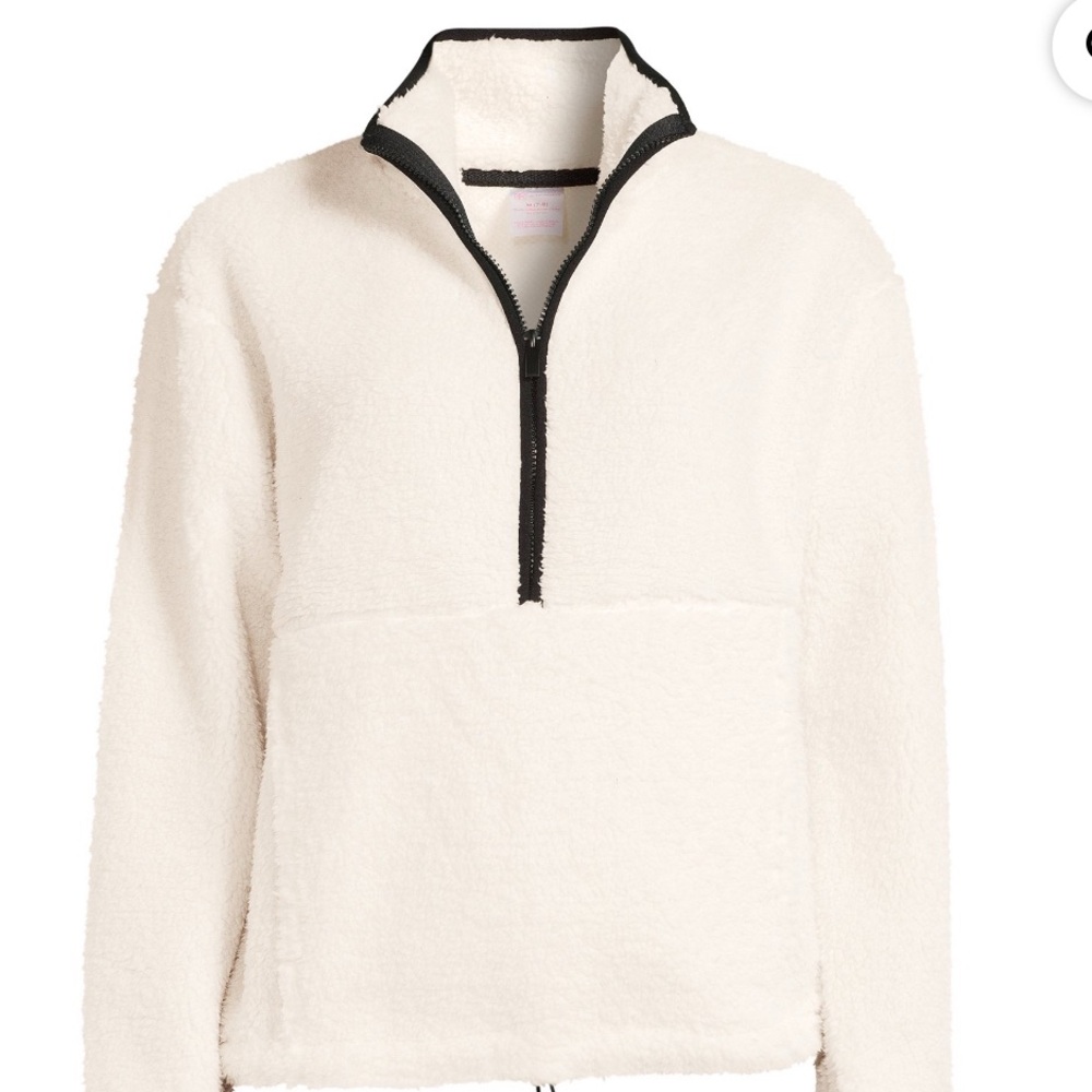 No Boundaries Juniors Plush Pullover quarter zip